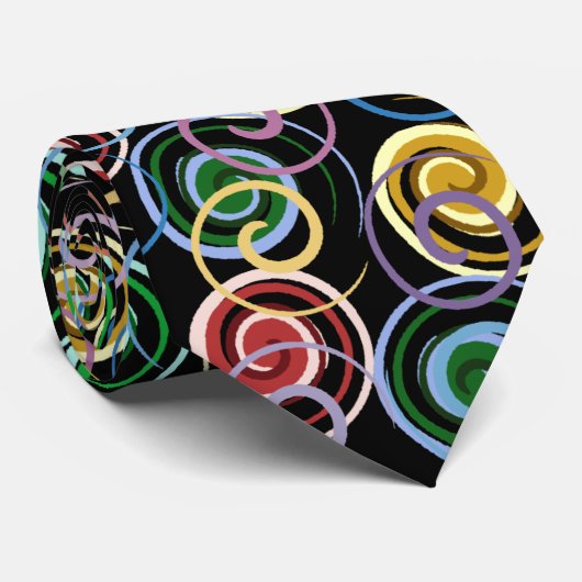 Kleurrijke spiraaltjes - Stropdas (Opgerold)
