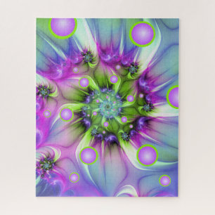 Kleurrijke spiraalvormige ronde vormen Abstracte f Legpuzzel