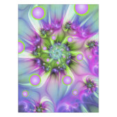 Kleurrijke spiraalvormige ronde vormen Abstracte f Tafelkleed (Voorkant)