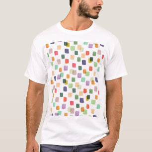 Kleurrijke splash: Abstracte naadloze achtergrond T-shirt