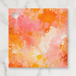 Kleurrijke Splatter Paint Art Gift Labels