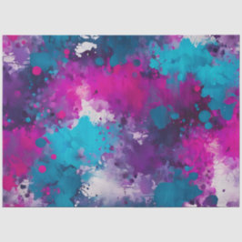 Kleurrijke Splatter Paint Art Tissue Paper Tissuepapier