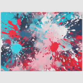 Kleurrijke Splatter Paint Art Tissue Paper Tissuepapier