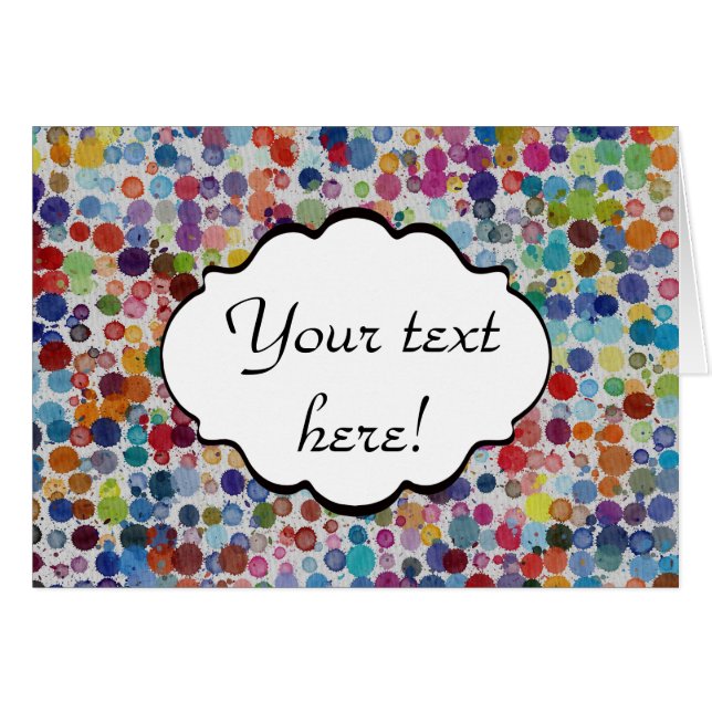 Kleurrijke splatters: abstract ontwerp (Voorkant Horizontaal)