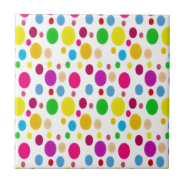 Kleurrijke spots tegeltje