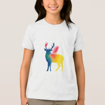 Kleurrijke Spray Paint Deer Silhouette Kinderen