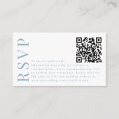 Kleurrijke Spring Flower Wedding RSVP QR code kaar Informatiekaartje (Voorkant)