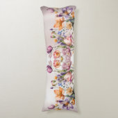 Kleurrijke Spring Flowers Body Pillow Lichaamskussen (Voorkant Verticaal)