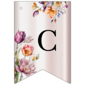 Kleurrijke Spring Flowers Bunting Flag Vlaggetjes (Eerste vlag)