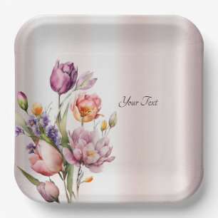 Kleurrijke Spring Flowers Paper Bord