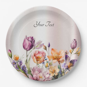Kleurrijke Spring Flowers Paper Bord