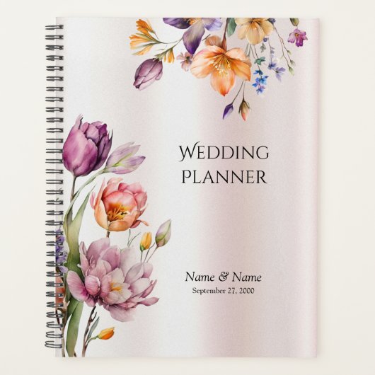 Kleurrijke Spring Flowers Planner (Voorkant)