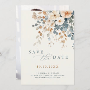 Kleurrijke Spring Wildflower Meadow Foto Save The Date