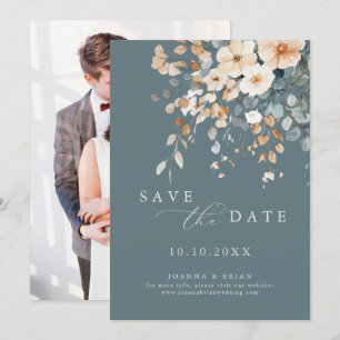 Kleurrijke Spring Wildflower Meadow Foto Save The Date