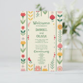 Kleurrijke Spring Wildflower Meadow Garden-program (Staand voorkant)