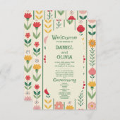 Kleurrijke Spring Wildflower Meadow Garden-program (Voorkant / Achterkant)