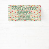 Kleurrijke Spring Wildflower Meadow Seating Charts Spandoek (Insitu)