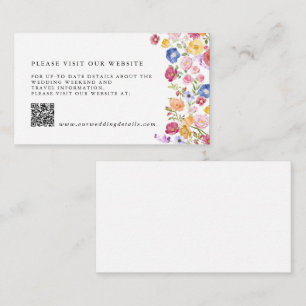 Kleurrijke Spring Wildflower Meadow Website Detail Informatiekaartje