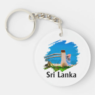 Kleurrijke Sri Lankaanse Sleutelhanger