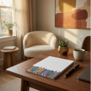 Kleurrijke Stad Rijtjeshuizen Post-it® Notities Notes
