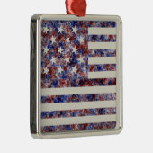 Kleurrijke Star-Spangled Banner America Vlag Metalen Ornament (Rechts)