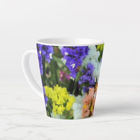 kleurrijke statice latte mok (Linkerhoek)