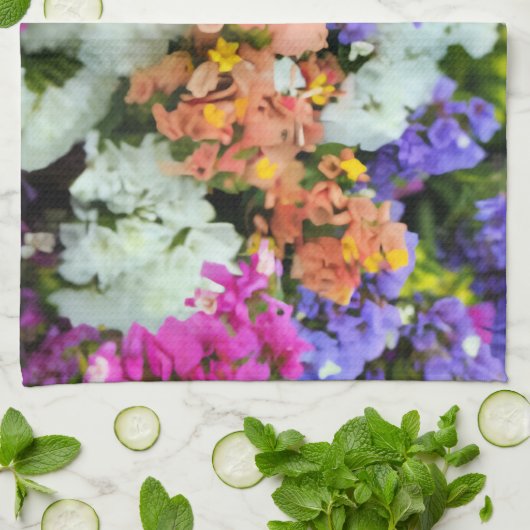 kleurrijke statice theedoek (Gevouwen)