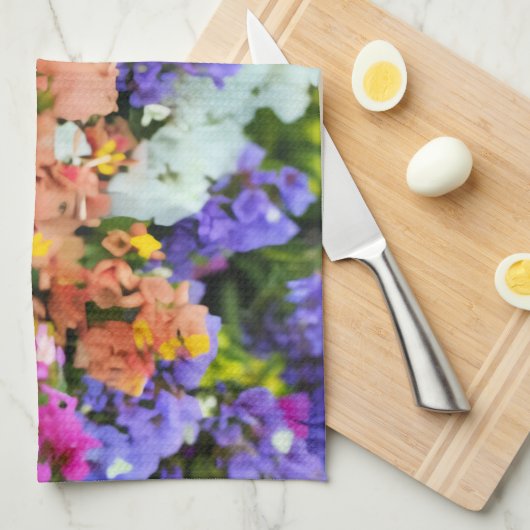 kleurrijke statice theedoek (Quarter Fold)