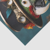 kleurrijke steampunk papegaai tissuepapier (Detail)