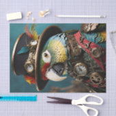 kleurrijke steampunk papegaai tissuepapier (Craft)