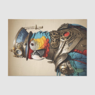  kleurrijke Steampunk Parrot Art Tissuepapier