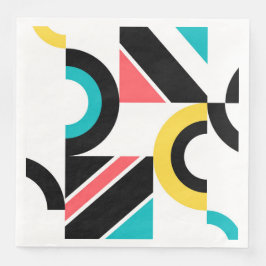 Kleurrijke, stedelijke, trendy, moderne geometrisc servet