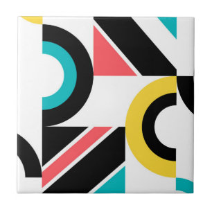 Kleurrijke, stedelijke, trendy, moderne geometrisc tegeltje