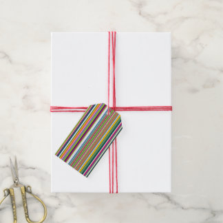 Kleurrijke steel hedendaagse cadeautags cadeaulabel