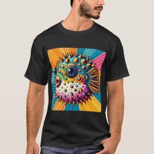kleurrijke stekelvarken t-shirt