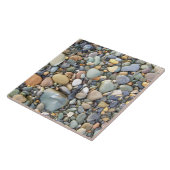Kleurrijke stenen en rotsen tegeltje (Zijkant)