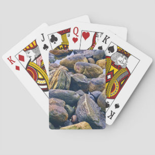 Kleurrijke stenen pokerkaarten
