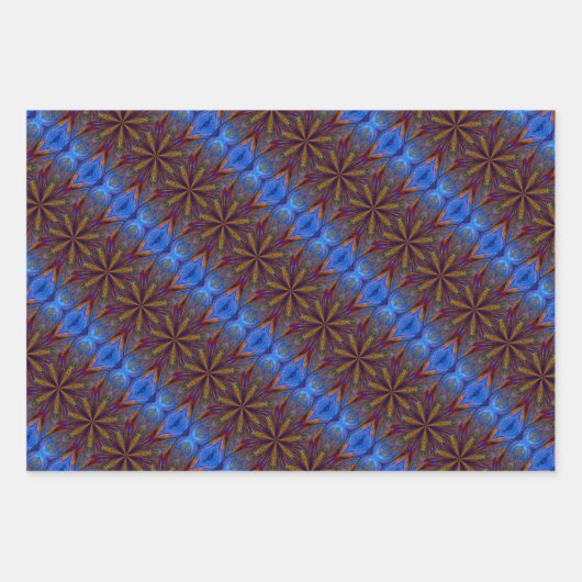 Kleurrijke sterren Abstract ontwerp Inpakpapier Vel (Voorkant)