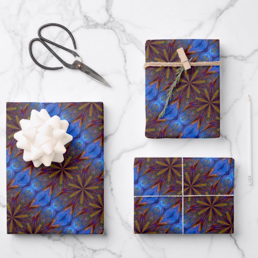 Kleurrijke sterren Abstract ontwerp Inpakpapier Vel (Voorkant)
