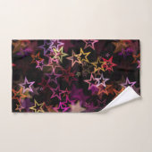 Kleurrijke sterren dansen grillig bad handdoek (Handdoek)