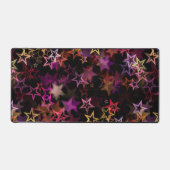 Kleurrijke sterren dansen grillig bureaumat (Voorkant)