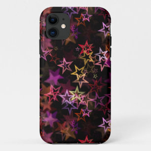 Kleurrijke sterren dansen grillig iPhone 11 hoesje