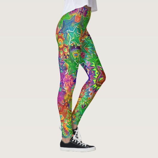 kleurrijke sterren leggings (Rechts)