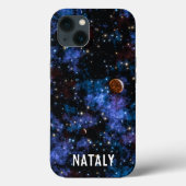 Kleurrijke sterrenstelsels, sterren en planetennaa Case-Mate iPhone case (Achterkant)