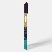 Kleurrijke  stijl patchwork stof Case-Mate iPhone case (Achterkant / Rechts)