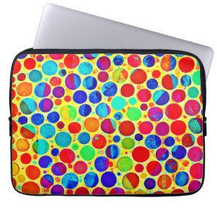 Kleurrijke stijlvolle en chique patroon laptop sleeve
