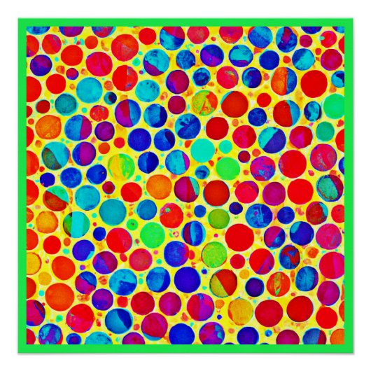 Kleurrijke stijlvolle en chique patroon perfect poster (Voorkant)