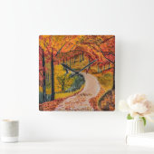 Kleurrijke stille klok bij vierkante wanden (Huis)