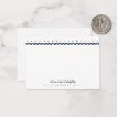 Kleurrijke Stippen Aanpasbaar Notitiekaartje (Voorkant / Achterkant in situ)