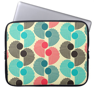 Kleurrijke stippen: abstract naadloos patroon. laptop sleeve